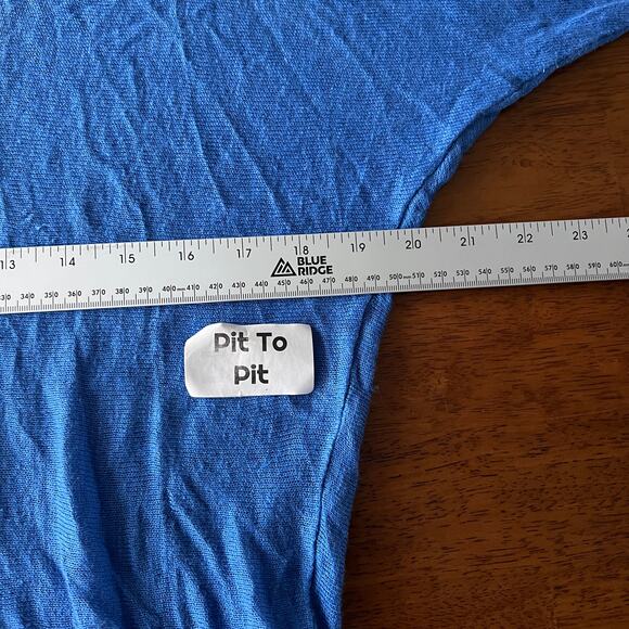 Lilly Pulitzer Women's M/L Sweater 100% Linen Tunic V-Neck Coastal Resort Preppy - Picture 9 of 11